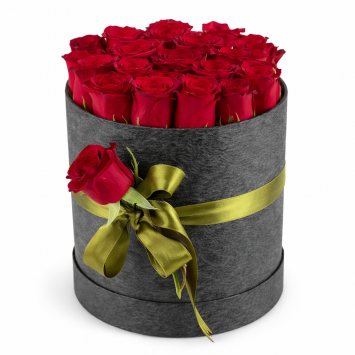 Kutuda Kırmızı Güller 