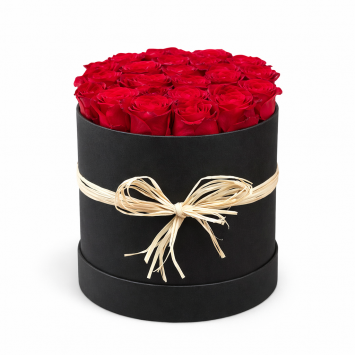 Kutuda 21 Kırmızı Gül 