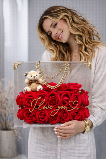 Kırmızı Pleksi Çanta