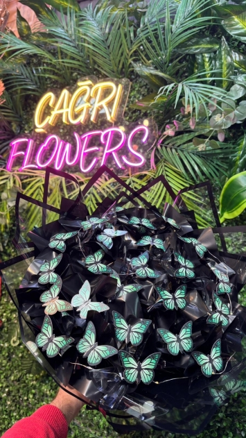 Yeşil Kelebek Buketi 